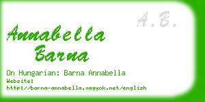 annabella barna business card